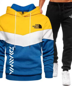 Alternative view of 2024 Men hoodie hoodie three color stitching two sets