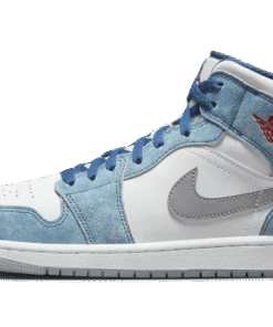 air jodan 1 Mid French Blue Fire Red