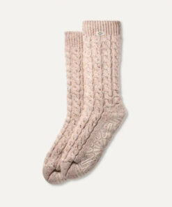 Alternative view of Femme Elowyn Cable Knit Fleece Lined Sock