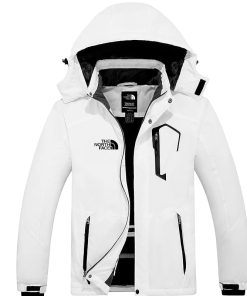 The North Face Mountain Waterproof Ski Jacket Windproof Raincoat Warm Hooded Jacket
