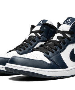 Alternative view of air jodan 1 Mid Armory Navy