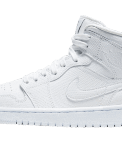 air jodan 1 Mid White Snakeskin