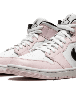 Alternative view of air jodan 1 Mid Barely Rose