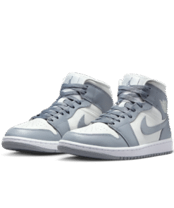 Alternative view of air jodan 1 Mid Gray Sail