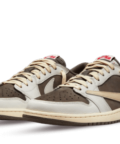 Alternative view of air jodan 1 Retro Low OG SP Travis Scott Reverse Mocha