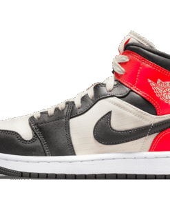 air jodan 1 Mid Newsprint Light Orewood Brown