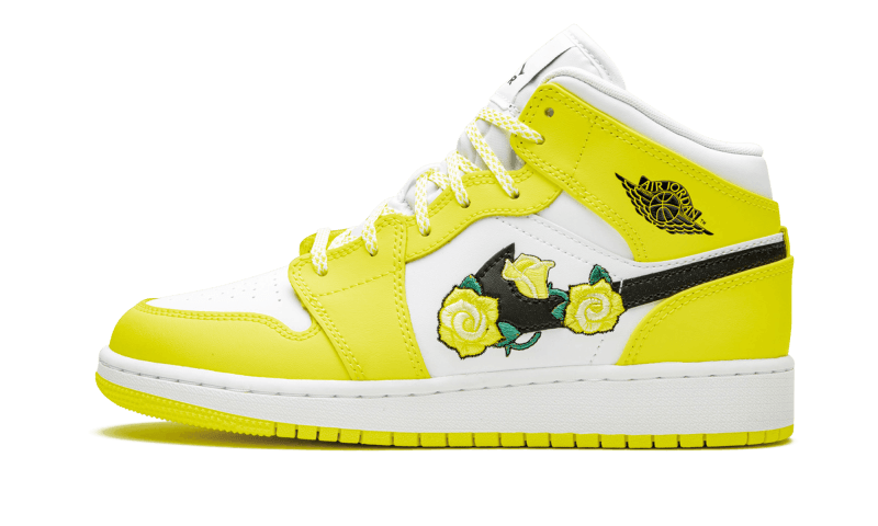air jodan 1 Mid Dynamic Yellow Floral