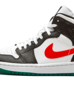 air jodan 1 Mid Alternate Swooshes Red Yellow