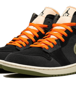 Alternative view of air jodan 1 Mid SE Craft Anthracite Light Olive