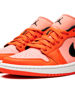 Alternative view of air jodan 1 Low Orange Black