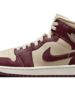 air jodan 1 Mid SE Split Beach Cherrywood Red