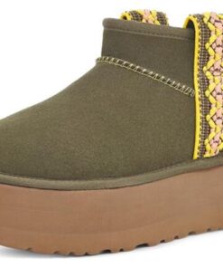 Alternative view of (WMNS)  Classic Ultra Mini Braid Plat 'Olive Green' 1138491-BTOL