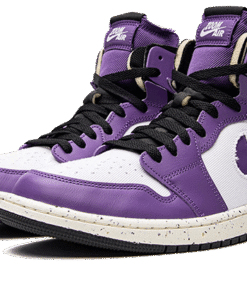 Alternative view of air jodan 1 High Zoom Air CMFT Crater Purple
