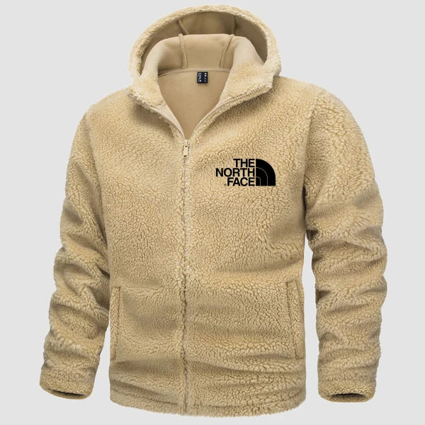 2024 THE NORTH FACE-Men's Fleece Hoodie Sherpa Jacket Full Zip with 4 Pockets - Image 5