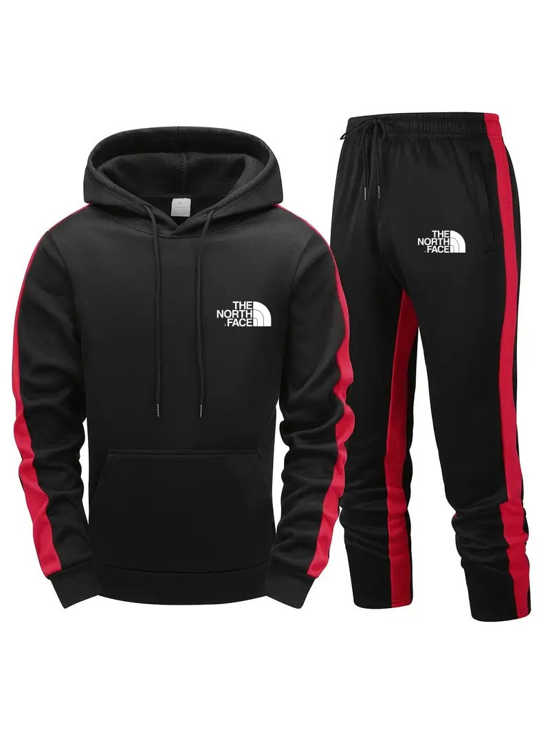 Ensemble homme 2 pièces THE NORTH FACE 2024 – Sweat à capuche manches longues et pantalon, tenue de sport décontractée - Image 3