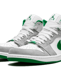 Alternative view of air jodan 1 Mid SE Gray Green