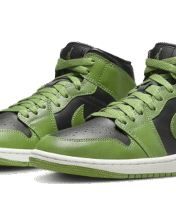 Alternative view of air jodan 1 Mid Altitude Green