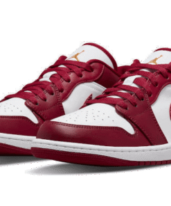 Alternative view of air jodan 1 Low Cardinal Red