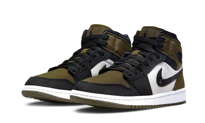 air jodan 1 Mid Olive Toe - Image 3