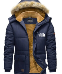 Alternative view of 2024 THE NORTH FACE-Men's jacket with detachable ribbed cuffs, adjustable hem, waterproof zipper, windproof, suitable for outdoor hiking, fishing, skiing, camping, traveling and daily casual wear