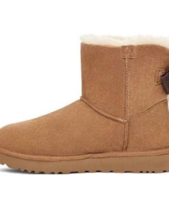 (WMNS)  Mini Bailey Suede Bow for 'Chestnut' 1153514-CHE