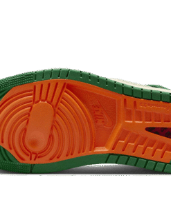 Alternative view of air jodan 1 High Zoom Air CMFT 2 Pine Green Orange Blaze