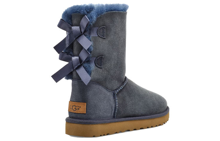 (WMNS) Bailey Bow II Boot Fleece Lined High Top Navy Blue 1016225-NAVY - Image 4