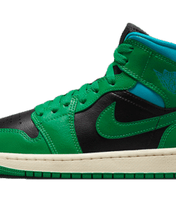 air jodan 1 Mid Lucky Green Aquatone