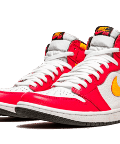 Alternative view of air jodan 1 Retro High OG Light Fusion Red