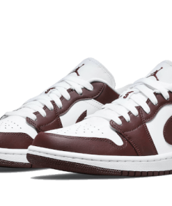 Alternative view of air jodan 1 Low Team Red