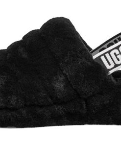 Alternative view of (WMNS)  Fluff Yeah Slide Thick Sole Slipper Black 1095119-BLK