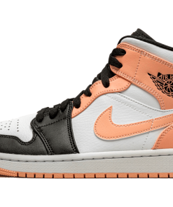 air jodan 1 Mid Arctic Orange Black Toe