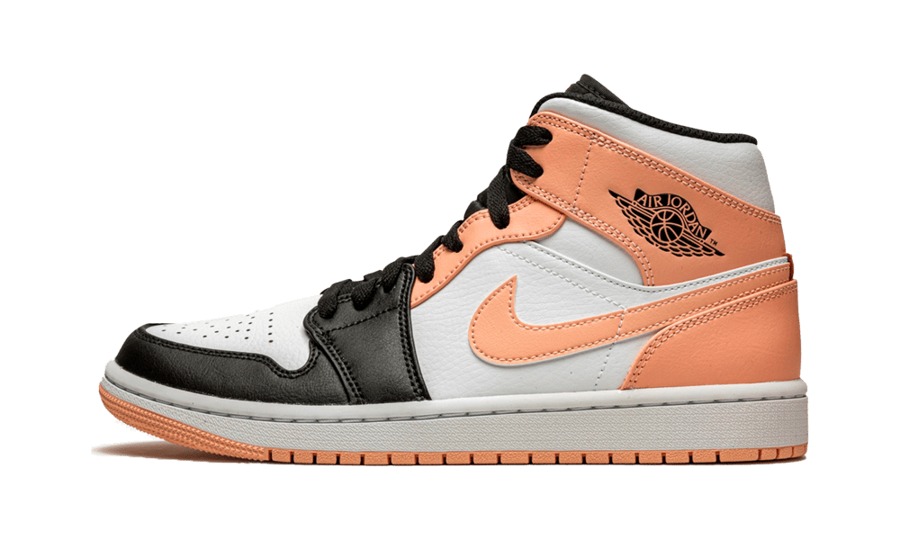 air jodan 1 Mid Arctic Orange Black Toe