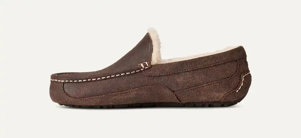 Homme Ascot Leather Distressed Slipper - Image 4