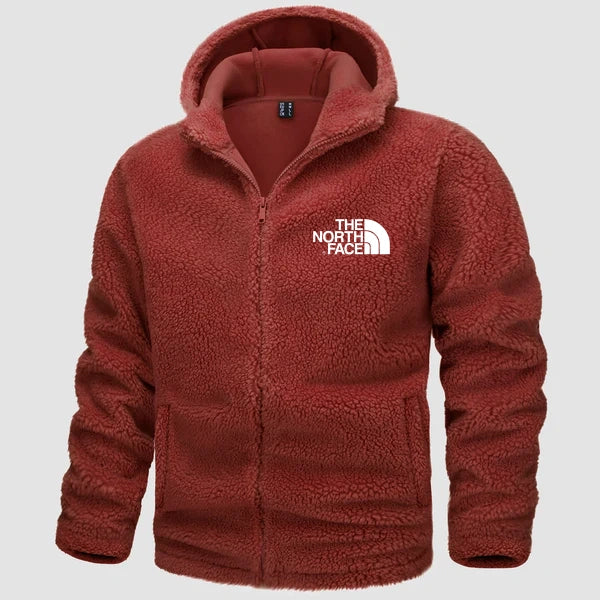2024 THE NORTH FACE-Men's Fleece Hoodie Sherpa Jacket Full Zip with 4 Pockets - Image 2