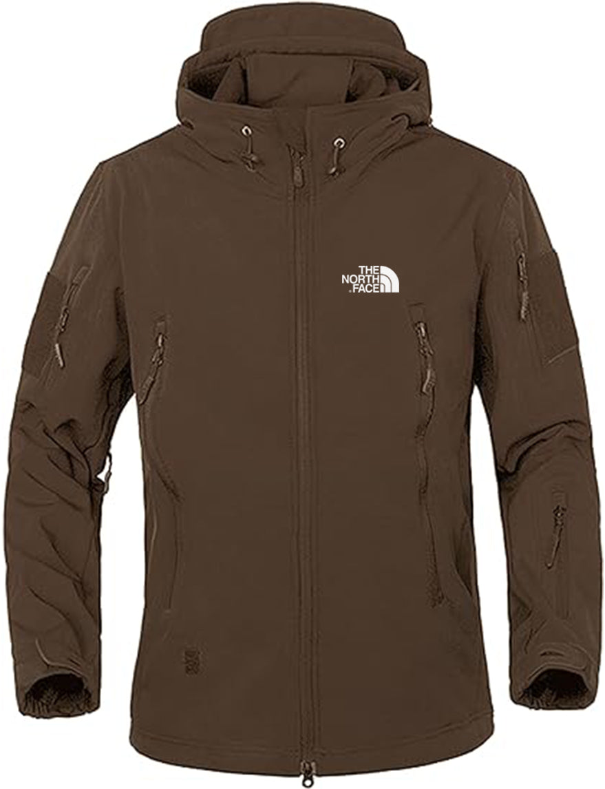THE NORTH FACE Softshell Jacket Fleece Lining Camouflage Outdoor Coat- Men's - Image 5