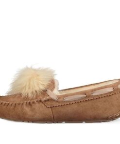 (WMNS) Dakota Pom Pom Slip on Brown 1019015-CHE