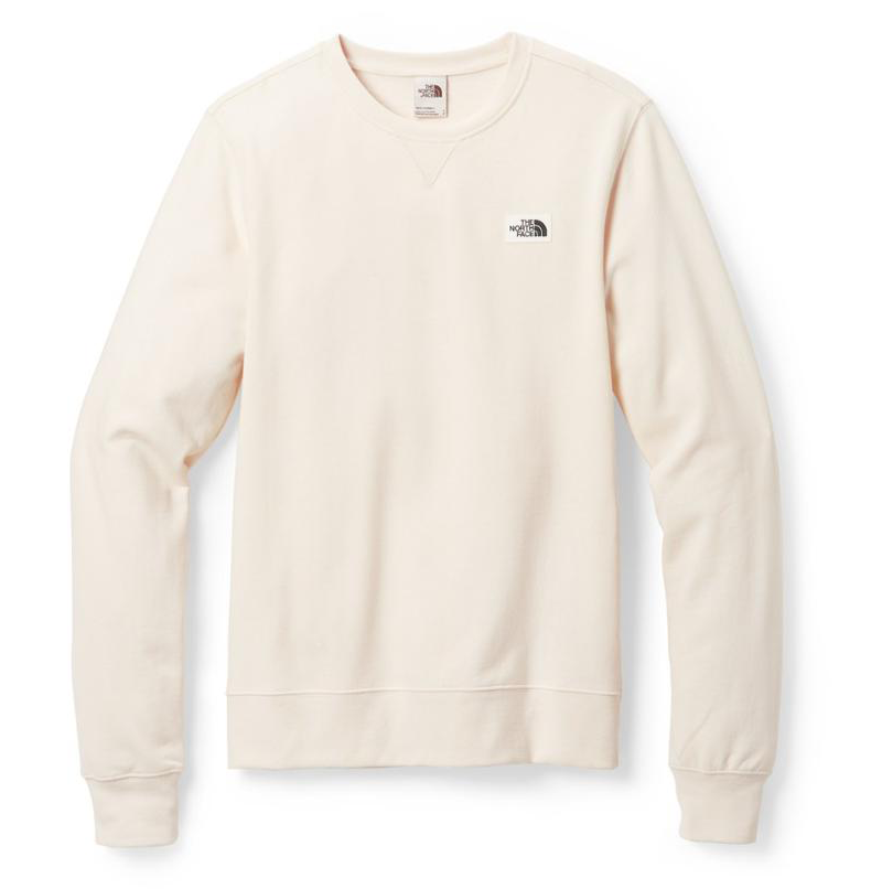 The North Face patchwork crew neck sweatshirt Gardenia white