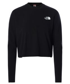 The North Face - W LS Crop Tee TNF - Black
