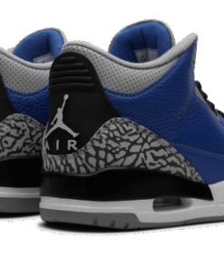 Alternative view of air jodan 3 Retro Varsity Royal Cement