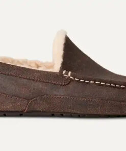 Alternative view of Homme Ascot Leather Distressed Slipper