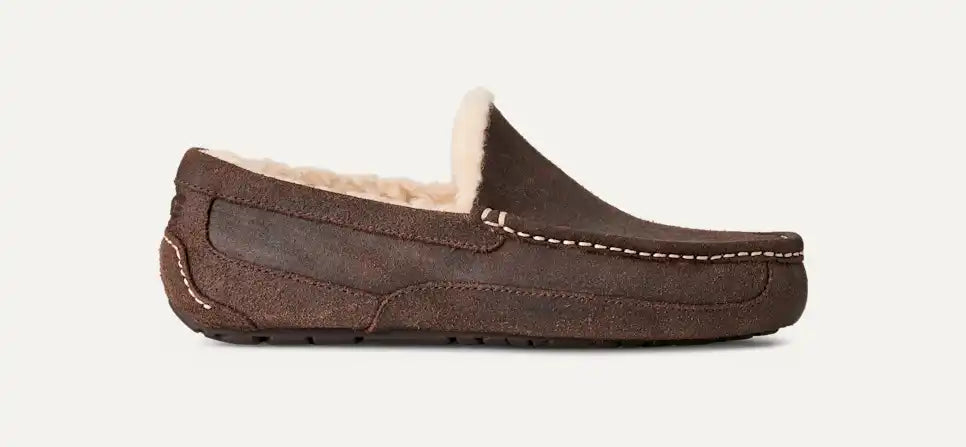Homme Ascot Leather Distressed Slipper - Image 2