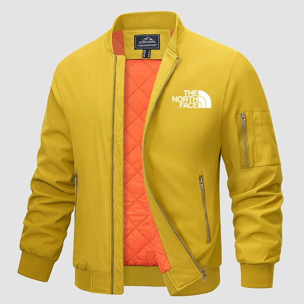 2024 THE NORTH FACE-Men's Bomber Jacket - Casual Spring Zip-Up Windbreaker with Pockets - Image 3