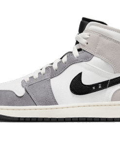 air jodan 1 Mid SE Craft White Cement Grey Black