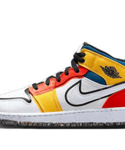 air jodan 1 Mid Multi-Color Canvas
