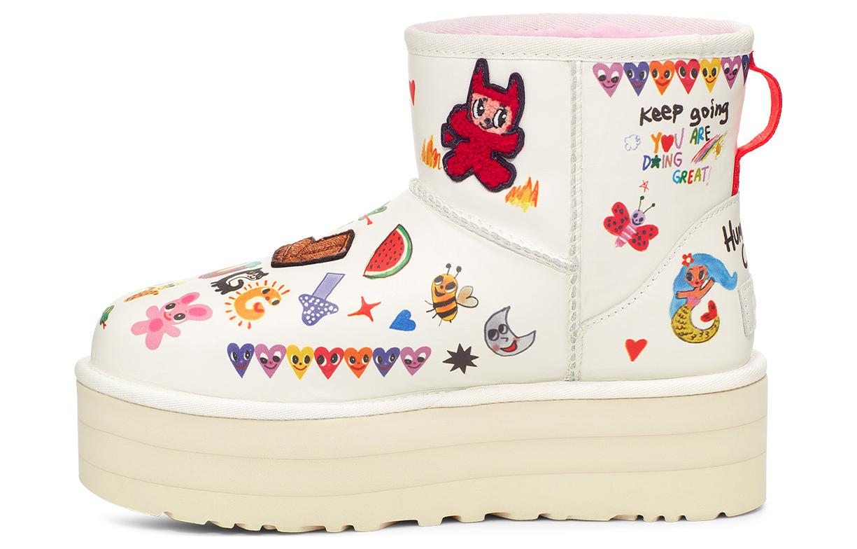 (WMNS) Classic Mini Boot 'Humberto Cruz Pop Sketch' 1153065-WHT - Image 4