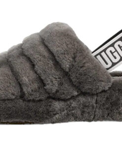 Alternative view of (WMNS)  Fluff Yeah Slide Thick Sole Gray Slippers 1095119-CHRC