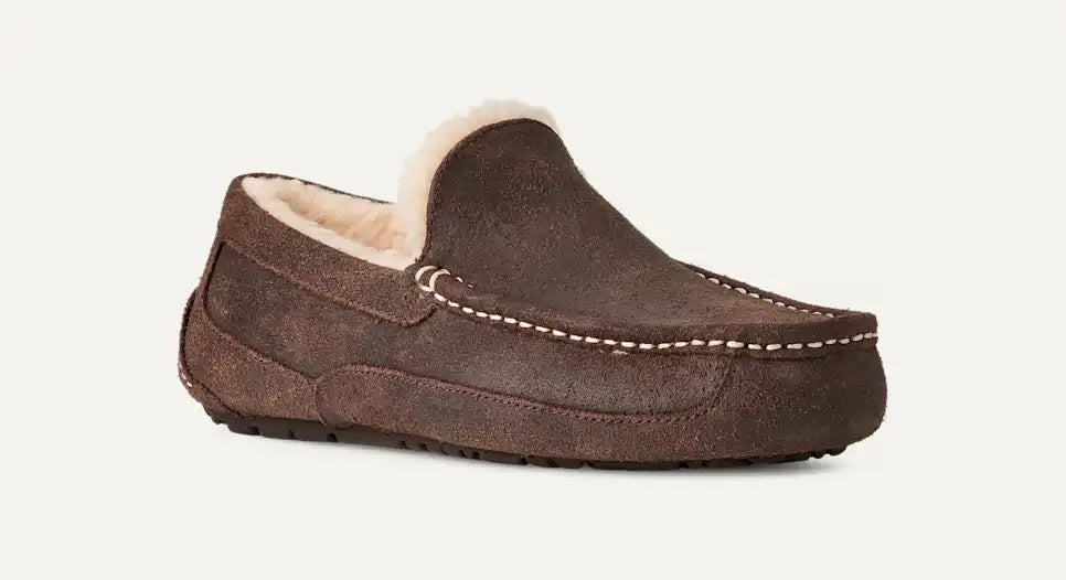 Homme Ascot Leather Distressed Slipper - Image 3