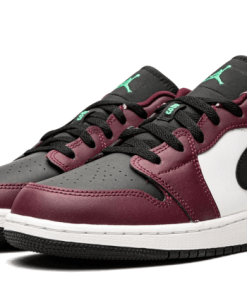 Alternative view of air jodan 1 Low SE Dark Beetroot Roma Green