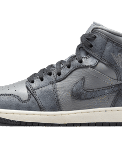 air jodan 1 Mid Distressed Smoke Grey